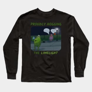 Proudly Hogging the Limelight – cartoon of a funny lime taking a selfie Long Sleeve T-Shirt